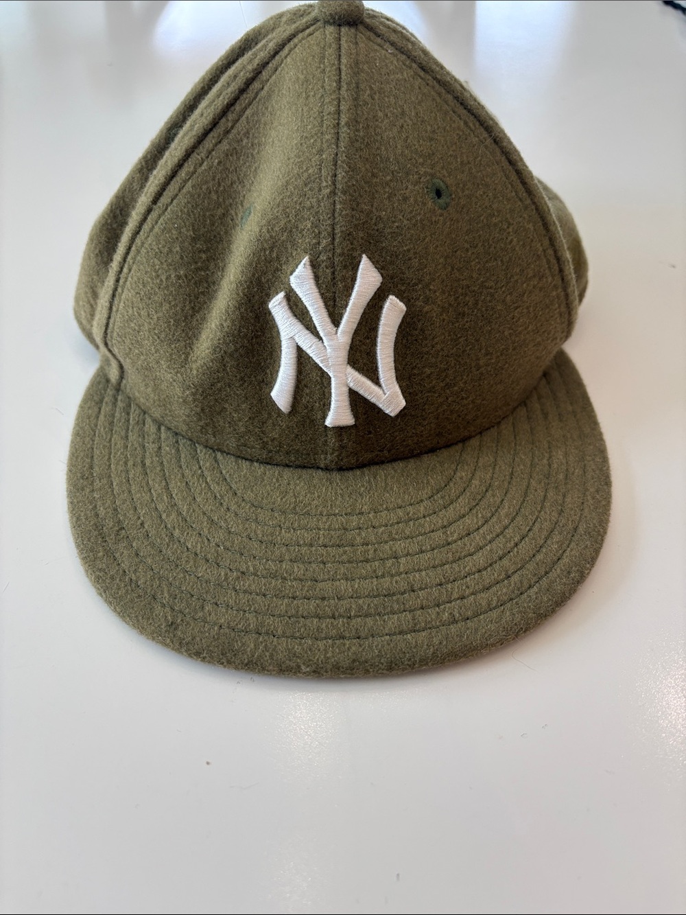 New York Yankees Olive Green fitted baseball hat, 7 1/4